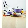 imageFarberware 17490 Ceramic Dishwasher Safe Nonstick Cookware Set  Pots and Pans Set  12 Piece BlueLavender
