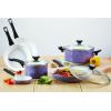 imageFarberware 17490 Ceramic Dishwasher Safe Nonstick Cookware Set  Pots and Pans Set  12 Piece BlueLavender