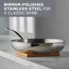 imageFarberware Millennium Stainless Steel Frying PanSkillet Induction Ready Compatible with All Cooktops Metal Utensil Safe 1225 Inch Open Fry Pan Dishwasher Safe  Stainless Steel