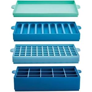 image:imageFarberware Pro Silicone Ice Cube Trays with Lid 4Piece Blue