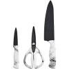 image:imageFarberware Marble Knife Set one Size WhiteMarble