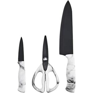image:imageFarberware Marble Knife Set one Size WhiteMarble