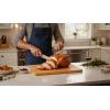 image:imageFarberware ExtraLarge Wood Cutting Board Reversible Chopping Board for Kitchen Meal Prep and Serving Charcuterie Board 1417Inch x 2008Inch Bamboo
