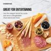 image:imageFarberware ExtraLarge Wood Cutting Board Reversible Chopping Board for Kitchen Meal Prep and Serving Charcuterie Board 1417Inch x 2008Inch Bamboo