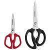 image:imageFarberware 2Piece Stainless Steel Utility Shears BlackBlack and Red