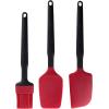 image:imageFarberware Classic Mini Baking Set 3Piece Silicone Kitchen Utensils  Mini Basting Brush Spoon Spatula amp Spatula  Nonstick Safe Black