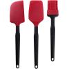 image:imageFarberware Classic Mini Baking Set 3Piece Silicone Kitchen Utensils  Mini Basting Brush Spoon Spatula amp Spatula  Nonstick Safe Black