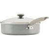 image:imageFarberware DuraStrong Nonstick Saute Pan with Lid 4 Quart Gray