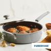 image:imageFarberware DuraStrong Nonstick Saute Pan with Lid 4 Quart Gray