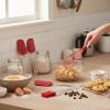 image:imageFarberware Kitchen Utensil Gift Set 4Piece Silicone amp Plastic Tools with Whisk Spatula Spoon Spatula amp Basting Brush Heat Resistant Kitchen Gadget Set Dishwasher SafeRed