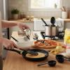 image:imageFarberware Kitchen Utensil Gift Set 4Piece Silicone amp Plastic Tools with Whisk Spatula Spoon Spatula amp Basting Brush Heat Resistant Kitchen Gadget Set Dishwasher SafeBlack