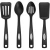 image:imageFarberware Kitchen Utensil Gift Set 4Piece Silicone amp Plastic Tools with Whisk Spatula Spoon Spatula amp Basting Brush Heat Resistant Kitchen Gadget Set Dishwasher SafeMulticolor