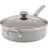 image:imageFarberware DuraStrong Nonstick Saute Pan with Lid 4 Quart Gray