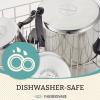 image:imageFarberware Classic Stainless Steel 6Quart Stockpot with Lid  3 Quart Saucepan