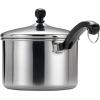 image:imageFarberware Classic Stainless Steel Sauce PanSaucepan with Lid 3 Quart Silver amp Classic Stainless Steel 4Quart Covered Saucepot   Silver3 Quart