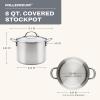 image:imageFarberware Millennium Stainless Steel Stockpot with Lid Induction Ready Compatible with All Cooktops Metal Utensil Safe 8 Quart Dutch Oven Dishwasher Safe  Stainless Steel