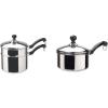 image:imageFarberware Classic Stainless Steel Double Boiler amp Sauce Pan with Lids 2 Quart 1 QuartDouble Boiler  PanSaucepan  1 Quart