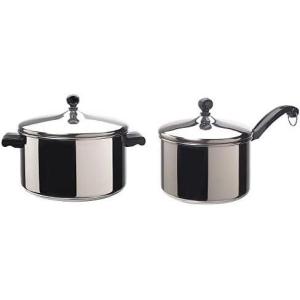 image:imageFarberware Classic Stainless Steel 6Quart Stockpot with Lid  3 Quart Saucepan