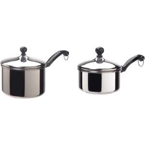 image:imageFarberware Classic Stainless Steel Sauce PanSaucepan with Lid 3 Quart Silver amp Classic Stainless Steel Sauce PanSaucepan with Lid 1 Quart Silver50000