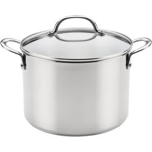 image:imageFarberware Millennium Stainless Steel Stockpot with Lid Induction Ready Compatible with All Cooktops Metal Utensil Safe 8 Quart Dutch Oven Dishwasher Safe  Stainless Steel