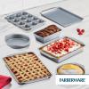 image:imageFarberware Bakeware Nonstick Baking Pans with Baking Sheets Cake Pans MeatloafBread Pan and Muffin Pan 7 Piece Bakeware Set  Gray7Piece Set