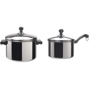 image:imageFarberware Classic Stainless Steel Saucepots and Saucepan Bundle  4 Items