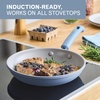 image:imageFarberware TrueCook Ceramic Plus InductionReady Dishwasher Safe 12Piece Cookware Set Steel Blue