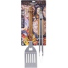 image:imageFarberware BBQ Wood Tools Set of 2 Wood and Stainless Steel