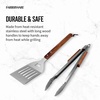 image:imageFarberware BBQ Wood Tools Set of 2 Wood and Stainless Steel