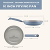 image:imageFarberware TrueCook Ceramic Plus Farberware TrueCook Ceramic Plus Nonstick Dishwasher Safe 2Piece Frying Pan Set Taupe 2Piece Frying Pan Set  TaupeSteel Blue