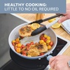 image:imageFarberware TrueCook Ceramic Plus Farberware TrueCook Ceramic Plus Nonstick Dishwasher Safe 2Piece Frying Pan Set Taupe 2Piece Frying Pan Set  TaupeSteel Blue