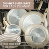 image:imageFarberware TrueCook Ceramic Plus Farberware TrueCook Ceramic Plus Nonstick Dishwasher Safe 2Piece Frying Pan Set Taupe 2Piece Frying Pan Set  TaupeTaupe