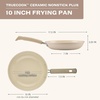 image:imageFarberware TrueCook Ceramic Plus Farberware TrueCook Ceramic Plus Nonstick Dishwasher Safe 2Piece Frying Pan Set Taupe 2Piece Frying Pan Set  TaupeTaupe