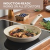 image:imageFarberware TrueCook Ceramic Plus Farberware TrueCook Ceramic Plus Nonstick Dishwasher Safe 2Piece Frying Pan Set Taupe 2Piece Frying Pan Set  TaupeTaupe