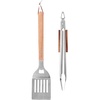 image:imageFarberware BBQ Wood Tools Set of 2 Wood and Stainless Steel