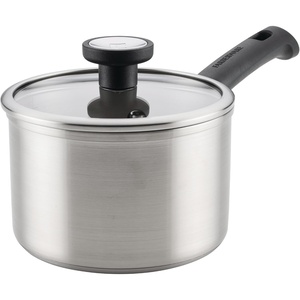 image:imageFarberware TrueCook Stainless Steel InductionReady Dishwasher Safe 2Quart Saucepan with Lid Stainless Steel